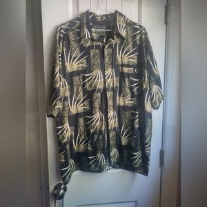 Shirt with plant print